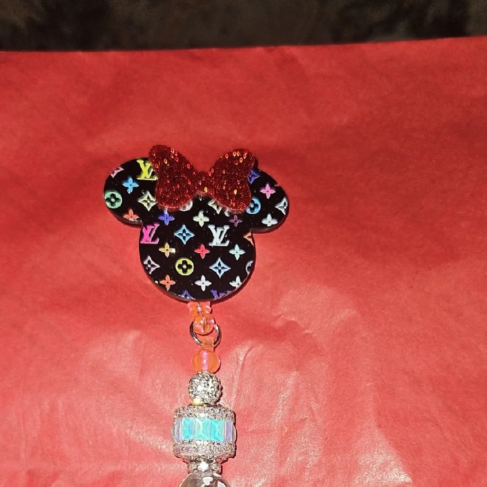 Minnie Mouse Multicolor Keychain - Picture 1 of 3